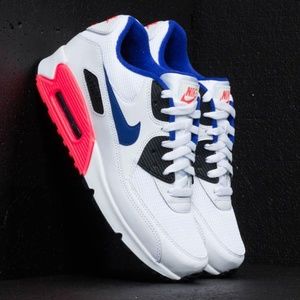 Nike Air Max 90 Essential White/ Ultramarine/ Solar Red